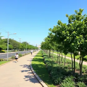 Parque Linear da Avenida Brasil Norte: caminhada, lazer e paisagismo