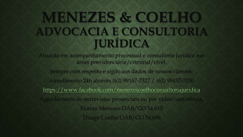 Advogado criminalista - MENEZES & COELHO ADVOGADOS ASSOCIADOS